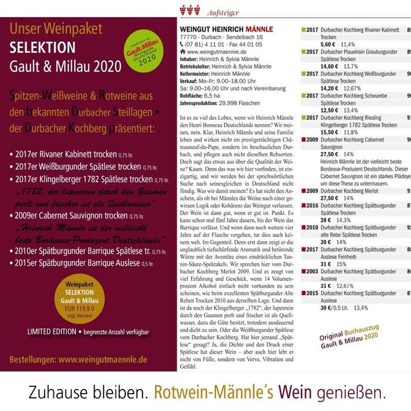 Weinpaket SELEKTION Gault & Millau - Limited Edition
