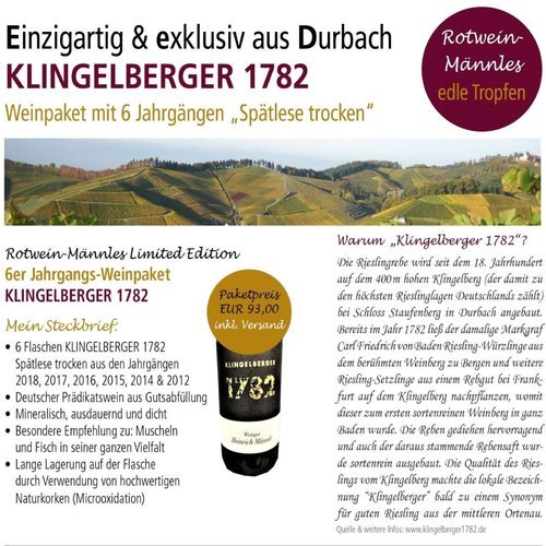 KLINGELBERGER 1782 - Exklusives 6er Jahrgangspaket | 1064